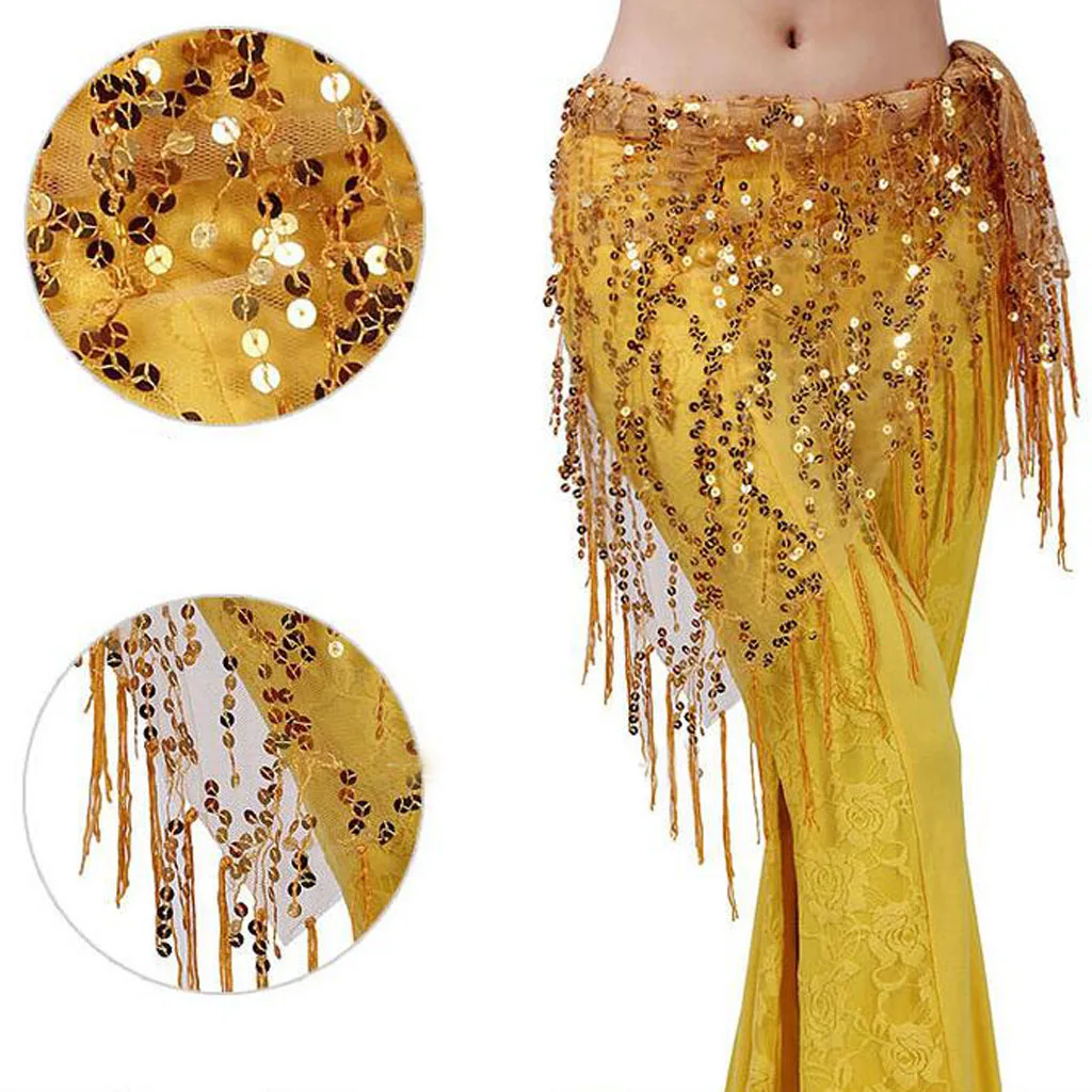 Костюм для танца живота ручной работы пояс шарф юбка с кисточками танцевальная