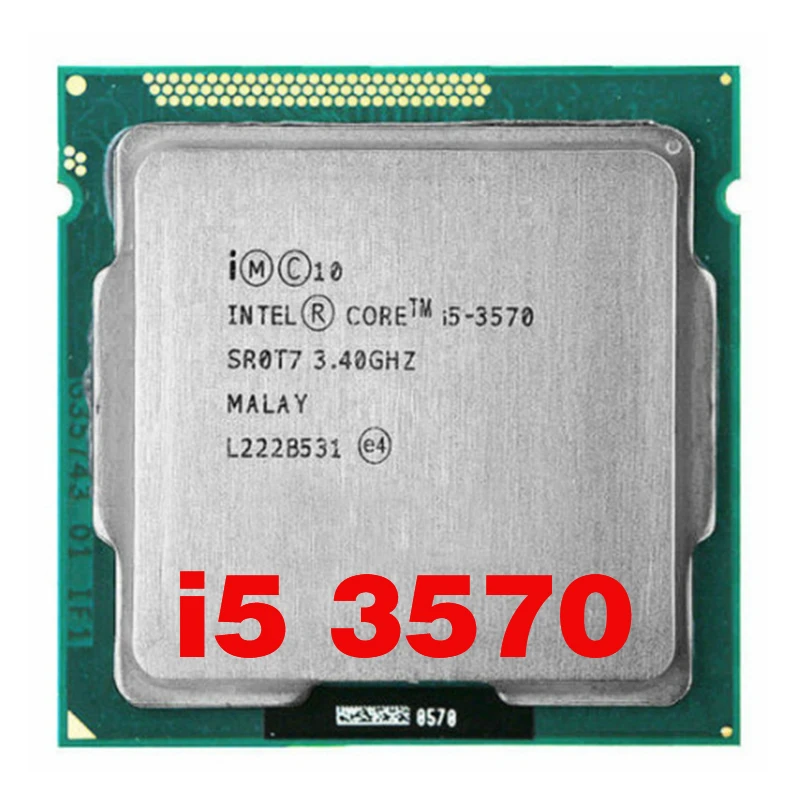 

Процессор Intel Core i5-3570 i5 3570 3,4 ГГц четырехъядерный четырехпоточный ЦПУ Процессор 6 Мб 77 Вт LGA 1155 разъем