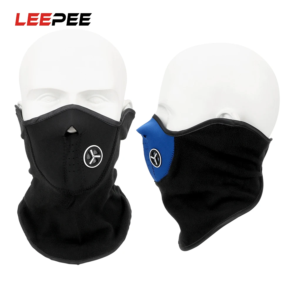 

LEEPEE Motorcycle Half Face Mask Cover Balaclava Outdoor Sports Neck Protecting Warm Unisex Winter Ski Snow Scarf