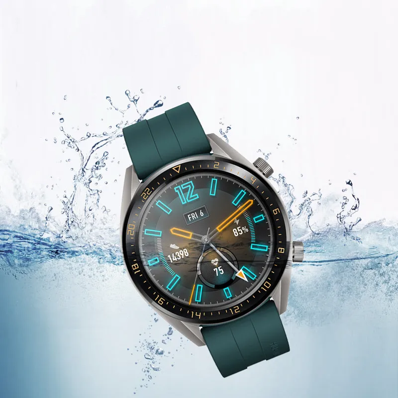 PCTC силиконовый ремешок для huawei Watch GT Active/Элегантный ремешок для huawei Honor Magic Smart Защитная пленка для часов пленка