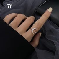 2020 new star moon shape open ring for woman fashion korean jewelry luxury girls finger accessories unusual wedding rings