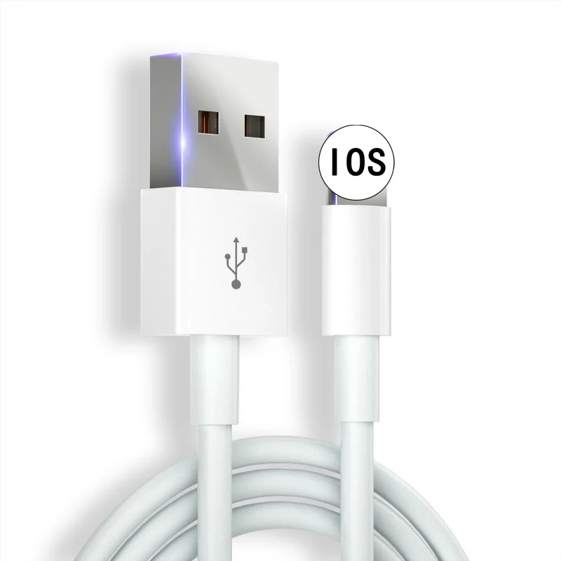 IOS Быстрый зарядный кабель для передачи данных 8PIN 2A 5V Белый USB зарядного