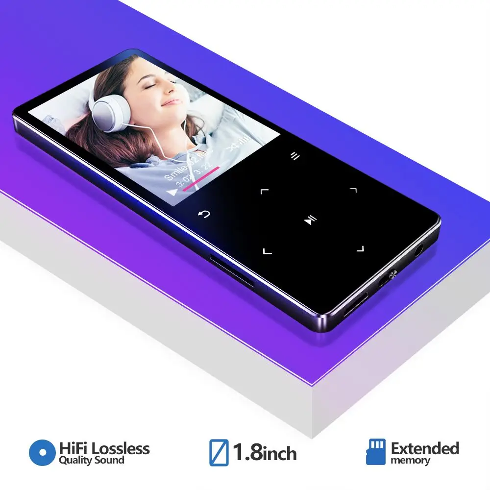 Mp3-плеер ICEICE Bluetooth с динамиком встроенной сенсорной кнопкой 8 ГБ 16 Hi-Fi