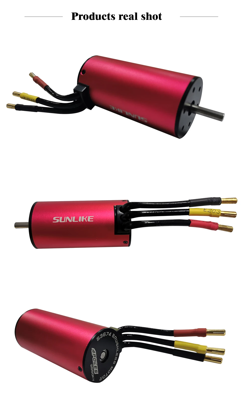 Автомобильные аксессуары Sunlike RC 3674 2250KV 2650KV 4 полюса Бессенсорный бесщеточный