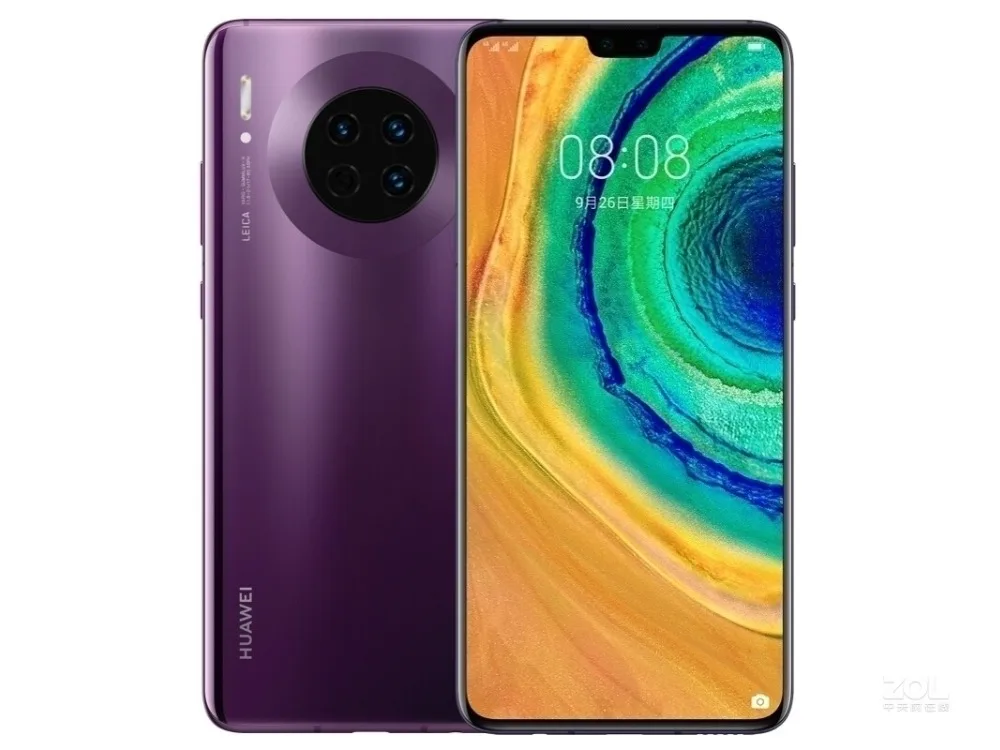 Мобильный телефон huawei mate 30 Kirin 990 Android 10,0 6,6" FHD 2340X1080 8 Гб ram 128 ГБ rom 40.0MP 40 Вт супер зарядное устройство IR Qi
