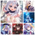 Игровой постер Genshin Impact QiqiMonake Lihu Tao аниме плакаты на холсте Настенный декор плакат настенное искусство картина домашний декор