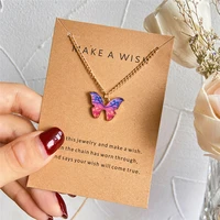 awh 2021 trend jewelry gifttrendy multilayered butterfly pearl necklace for women fashion sun star gold pearl choker necklaces