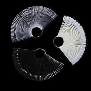 Прозрачные накладные ногти веерный стиль для демонстрации натуральные черные прозрачные палочки для демонстрации лака акриловые Типсы для инструментов для геля TR386