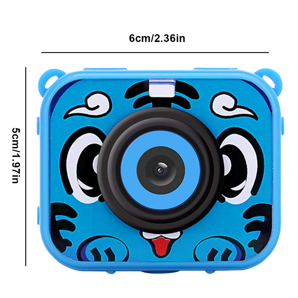 

Kids Camera Childrens Waterproof Camera High Resolution Video Sports Camera 1080P HD With Helmet Mount For Girls Boys Blue