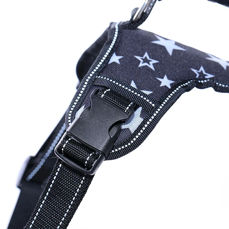 Светоотражающий Жилет для собак Регулируемая мягкая шлейка средних и больших