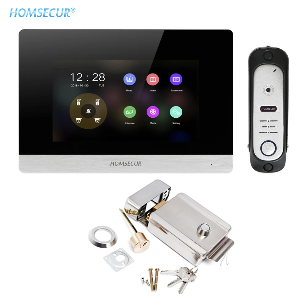 HOMSECUR 4 провода видео и аудио умный дверной звонок 1.3MP Водонепроницаемая камера