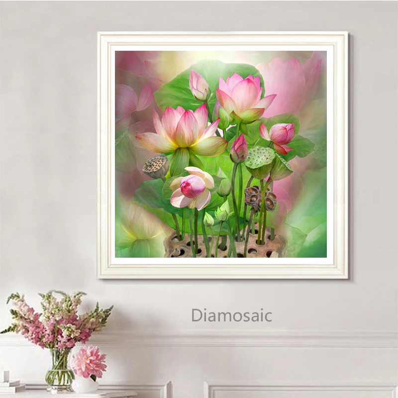 Алмазная 5d картина из страз сделай сам с вышивкой цветами квадратами круглыми