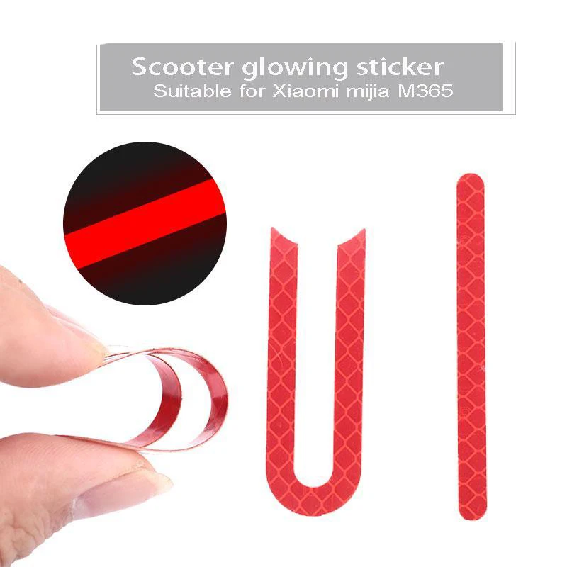 Защитный чехол Светоотражающая наклейка для Xiaomi M365 на переднюю и заднюю шины