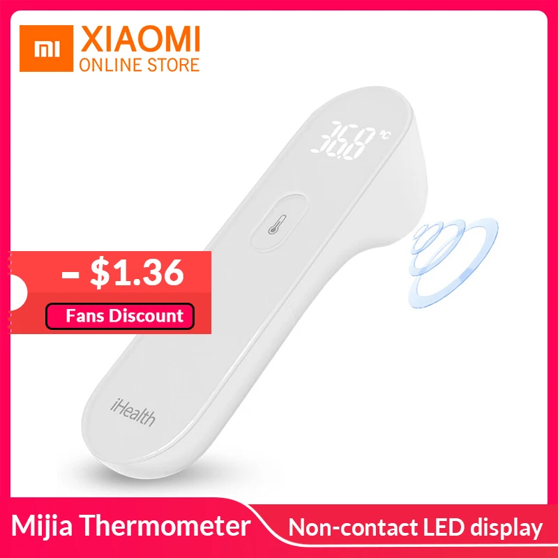 Оригинальный Xiaomi Mijia iHealth термометр точный цифровой Лихорадка инфракрасный