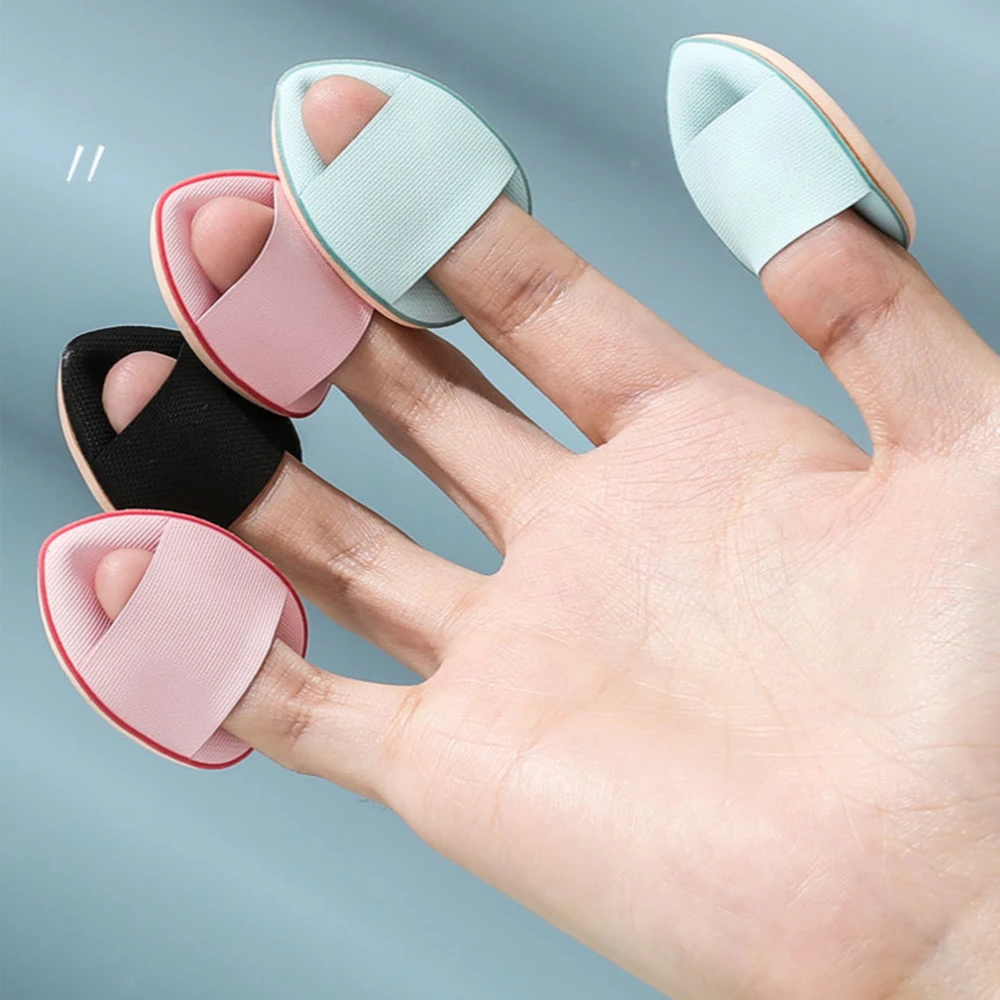 

5pcs Mini Size Finger Shape Cosmetic Puff Air Cushion Sponge Women Soft Foundation Concealer Highlighter Makeup Tool
