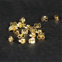 simple 20 pcs spare replacement earring backs gold color silver color butterfly ear block