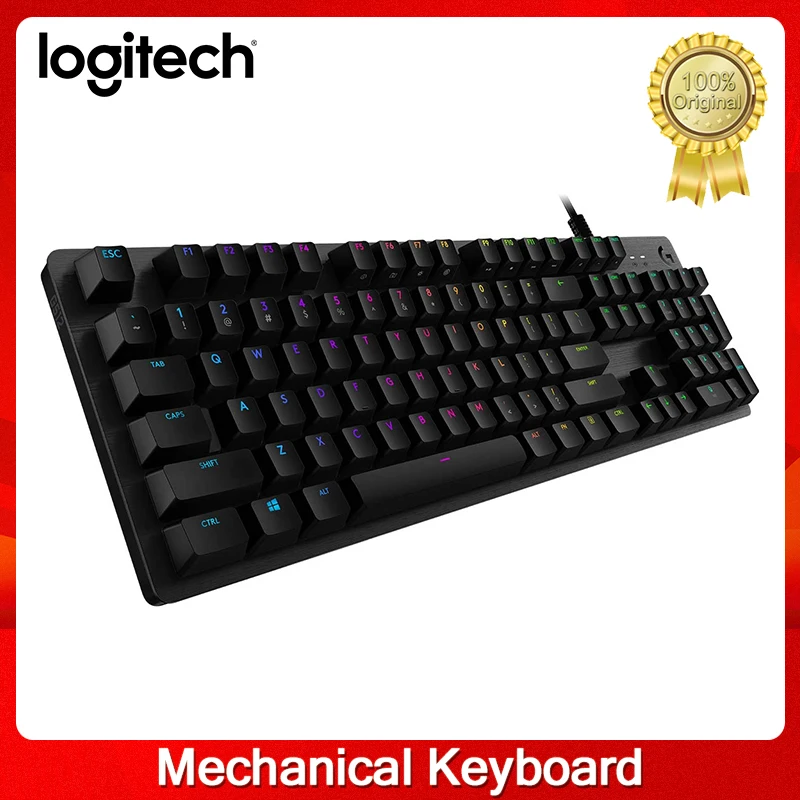 Оригинальная Проводная Механическая игровая клавиатура Logitech G512 CARBON LIGHTSYNC RGB с