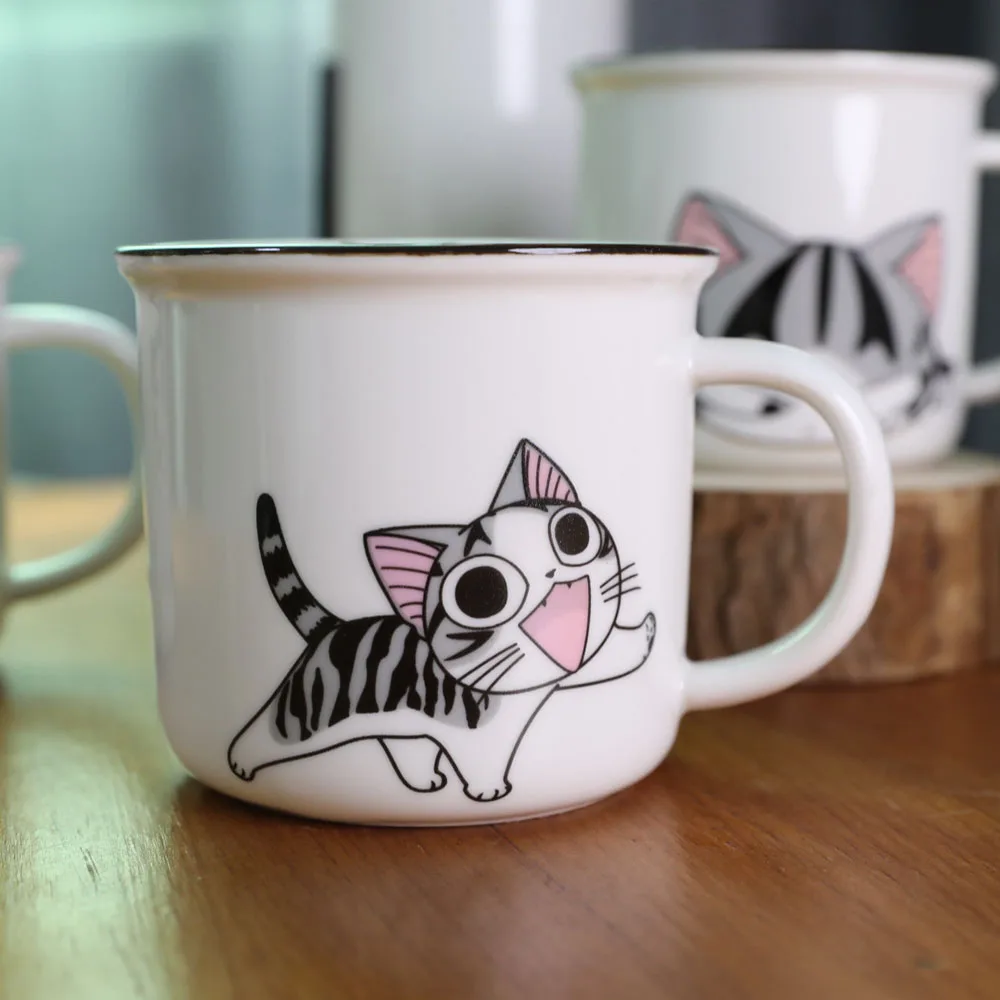 Супер милый кот животное мультфильм кофейная чашка котенок молоко кружка креативные керамические чайные кружки керамическая кружка для завтрака Новинка хорошие подарки