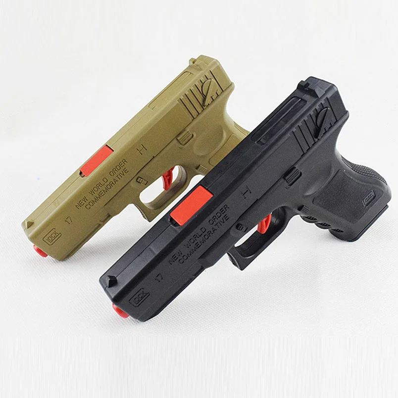 Ручной игрушечный пистолет Glock с водяными пулями пластиковый безопасный оружие