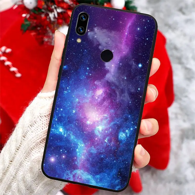 

Purple Starry Sky universe Phone Case For Xiaomi Redmi note 7 8 9 t k30 max3 9 s 10 pro lite