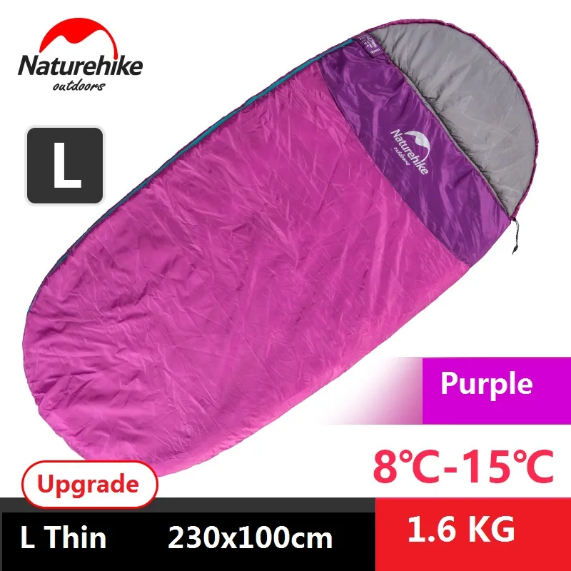 Туристический односпальный мешок Naturehike для взрослых теплая портативная уличная