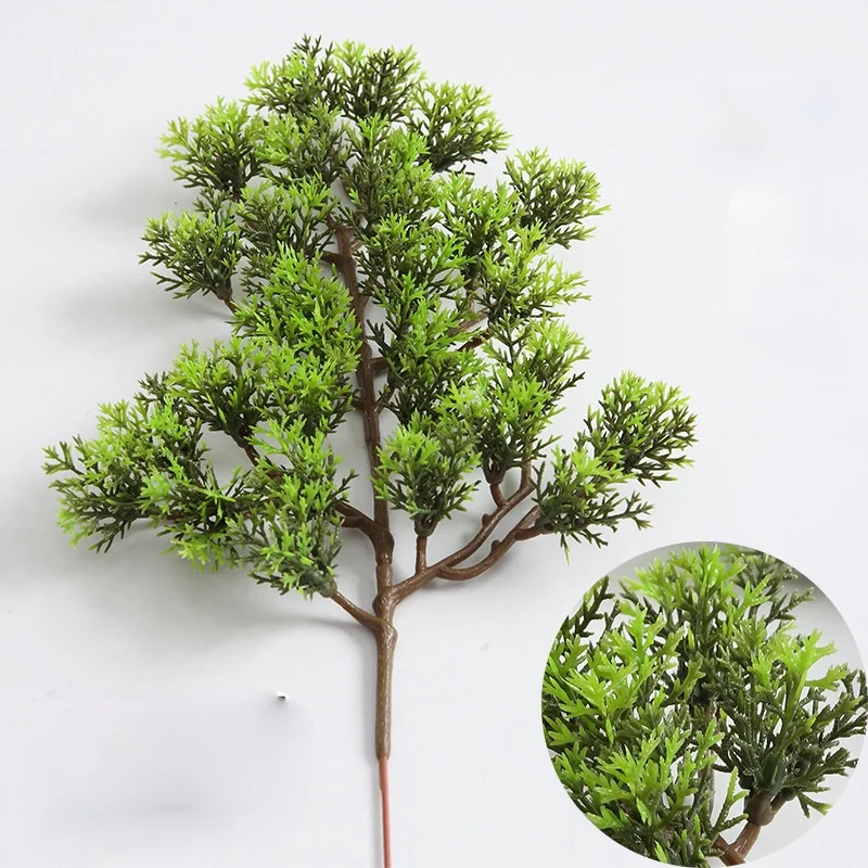 35 см Искусственный туя сосны корень резные пейзаж Добро пожаловать бонсай-сосна