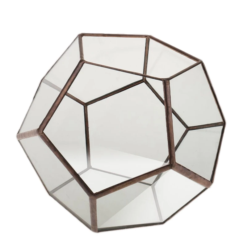 Стекло пятиугольник геометрический Террариум контейнер подоконник Декор