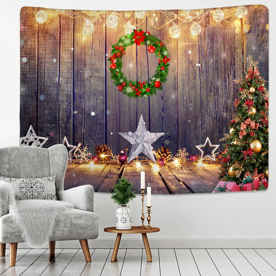 Красивый Рождественский настенный камин в стиле хиппи украшение для дома