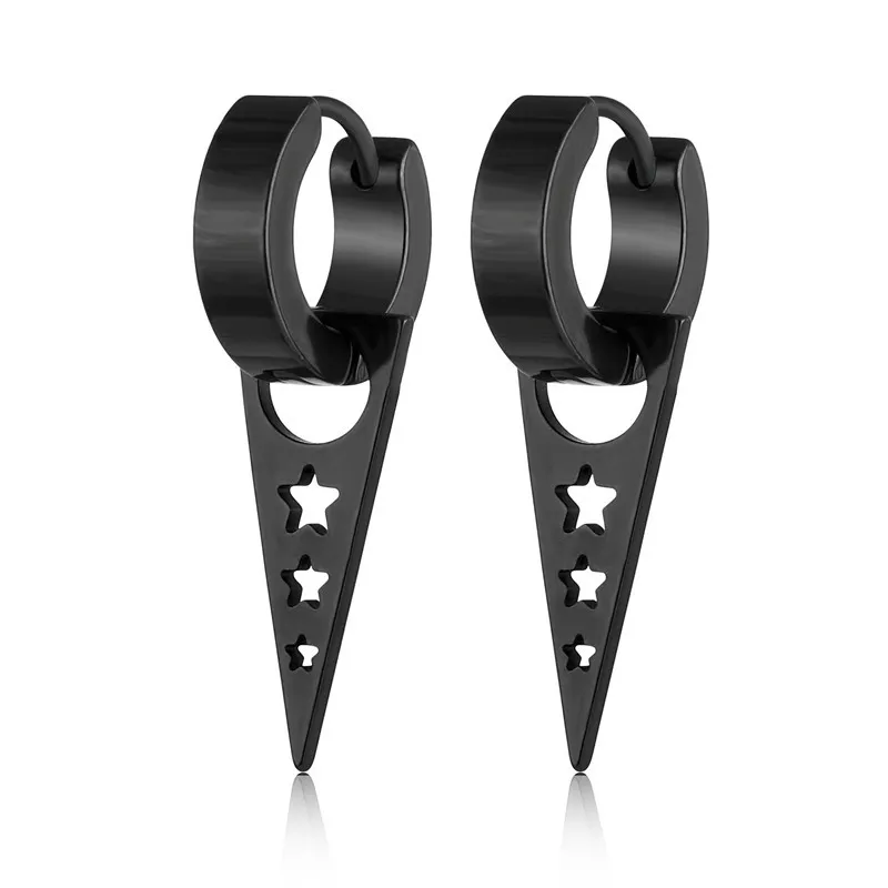 

Stainless/Titanium Steel Stud Earrings for Men and Women Gothic Street Pop Hip Hop Rivet Ear Jewelry Couple Earrings Charm
