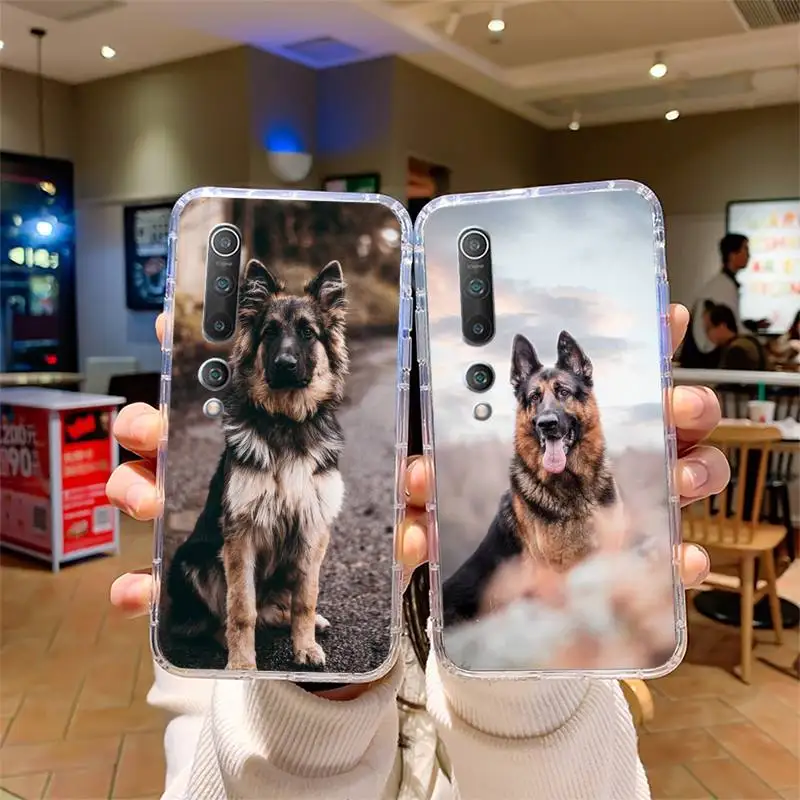 

German Shepherd Dog Phone Case For Samsung s7 s8 s9 s10 s20 s4 s5 s6 A51 A71 A21 plus lite ultra Cover Fundas Coque