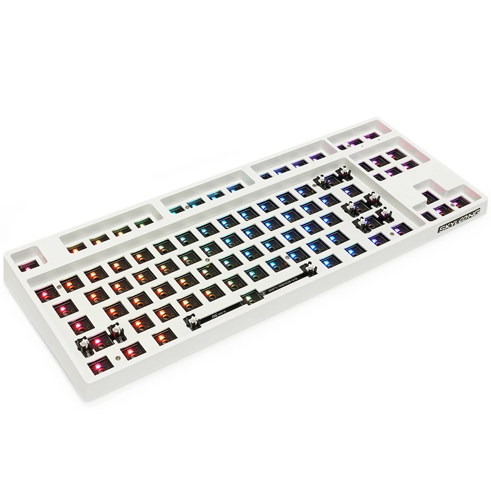 

Проводная программируемая механическая клавиатура GK87 GK87S TKL RGB Hot Swap с Bluetooth MX, набор «сделай сам»