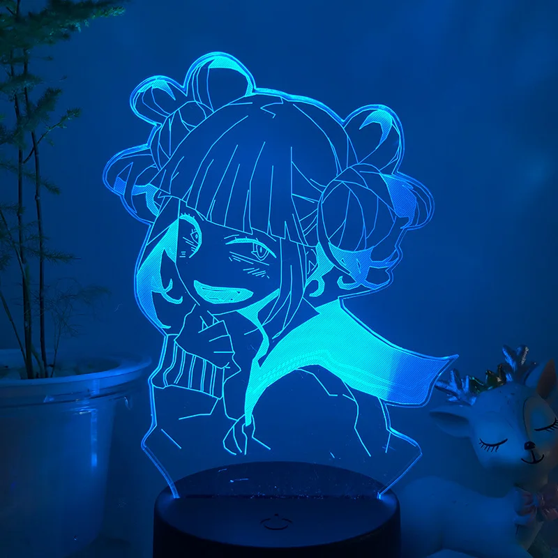 

Led Night Light My Hero Academia Katsuki Bakugo Figure for Kids Child Bedroom Decor Nightlight Color Changing Desk 3d Lamp Gift