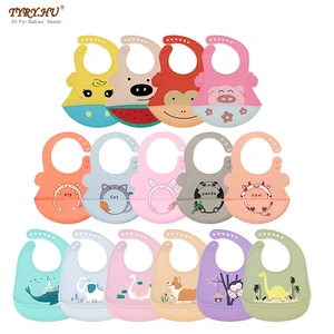 1 шт. силиконовая для кормления малышей Комбинезоны на лямках, принт Регулируемый Водонепроницаемый и обрастания Еда Класс силиконовый вытирания слюней младенцев Полотенца прокладочная салфетка