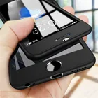 Чехол для телефона с полным покрытием 360 градусов для iPhone X, 8, 6, 6s, 7 Plus, 12 PC, защитный чехол для iPhone 7, 8 Plus, чехол со стеклом