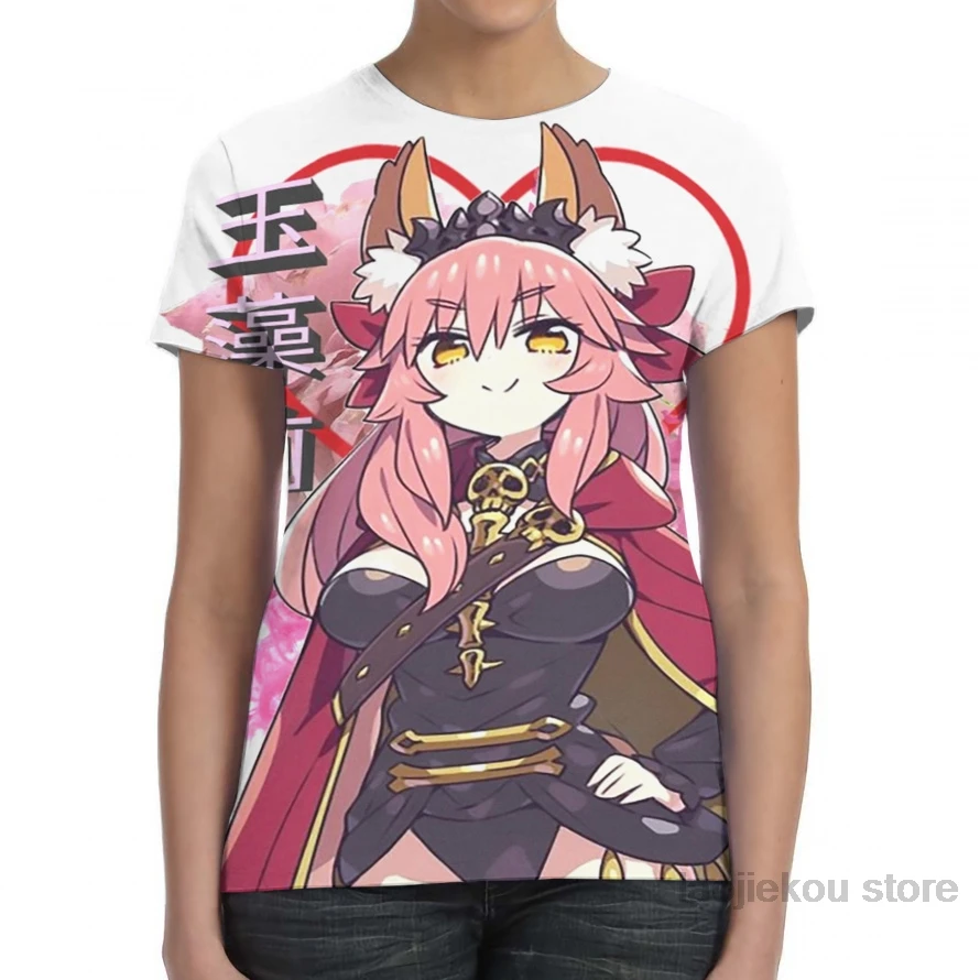 Мужская и женская футболка Tamamo no mae модная с принтом топы для мальчиков футболки