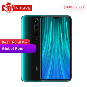 Xiaomi Redmi Note 8 Pro с глобальной прошивкой, 8 ГБ ОЗУ, 128 Гб ПЗУ, мобильный телефон, 64 мп, четыре камеры MTK Helio G90T, смартфон, 4500 мАч, 18 Вт, QC 3,0