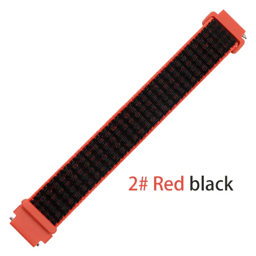 Red black Ремешок для mi Band 4 3 band браслет нейлоновый Браслет Смарт-часы аксессуары наручные mi Band 3 для Xiao mi band 3 4 браслет - Цвет ремешка: Red black