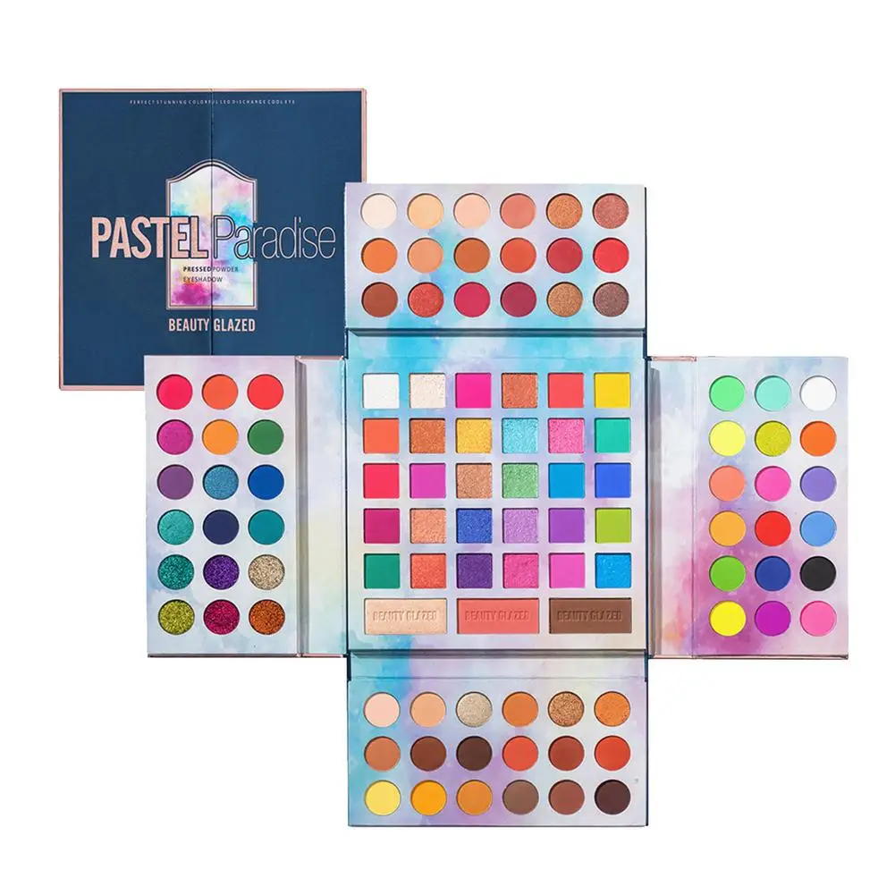 

105 Color Highly Pigmented Matte Glitter Neon Eyeshadow Palette Makeup with Matte Blush Powder All In One Makeup Gift Set