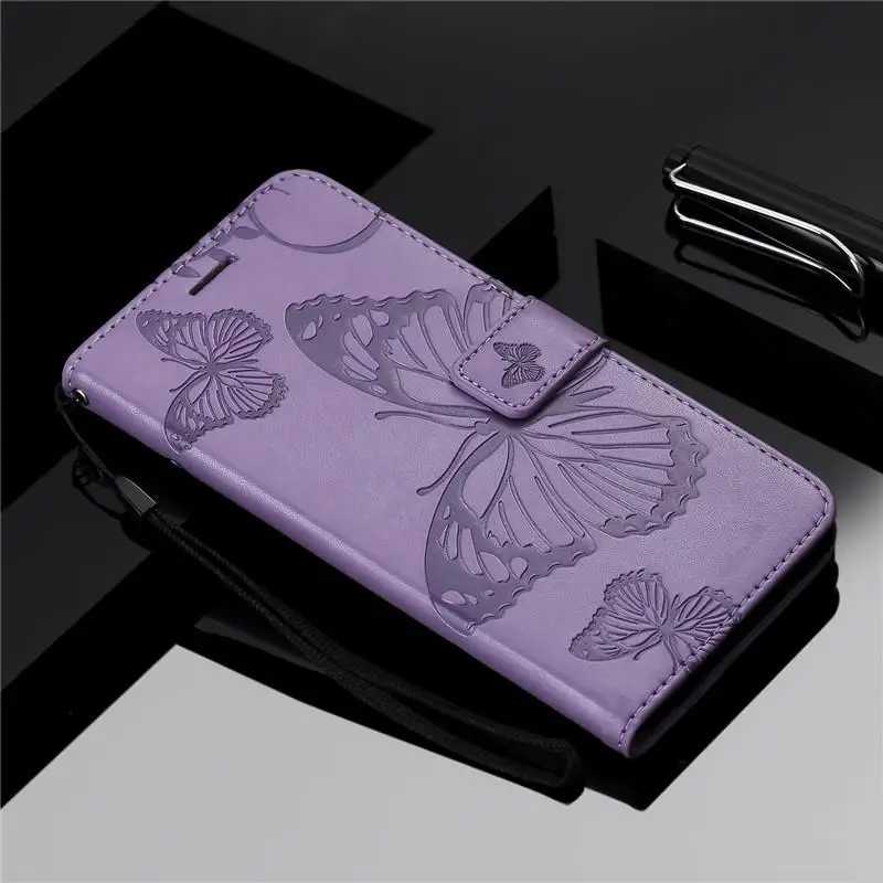

3D Butterfly Flip Leather Wallet Case For Samsung Galaxy S20 Ultra S10 S8 S9 Plus S10E S6 S7 Edge S5 Note 10 Plus 8 9 Case Cover