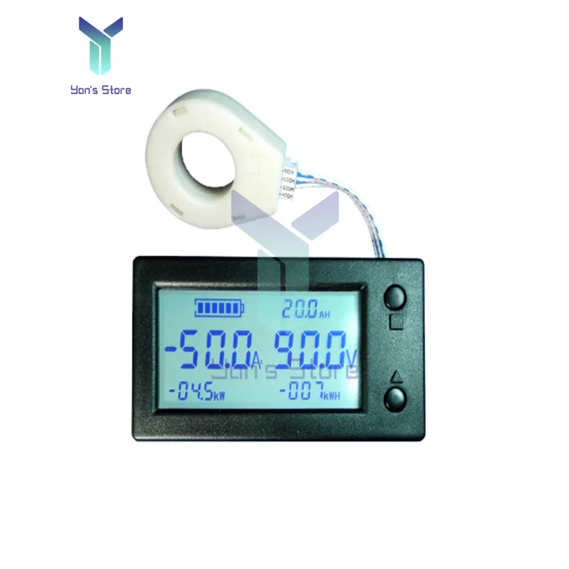 

100A 200A 400A STN ЖК-счетчик Кулона Холла Вольтметр Амперметр Напряжение Автомобильный аккумулятор Монитор AMP Индикатор емкости питания