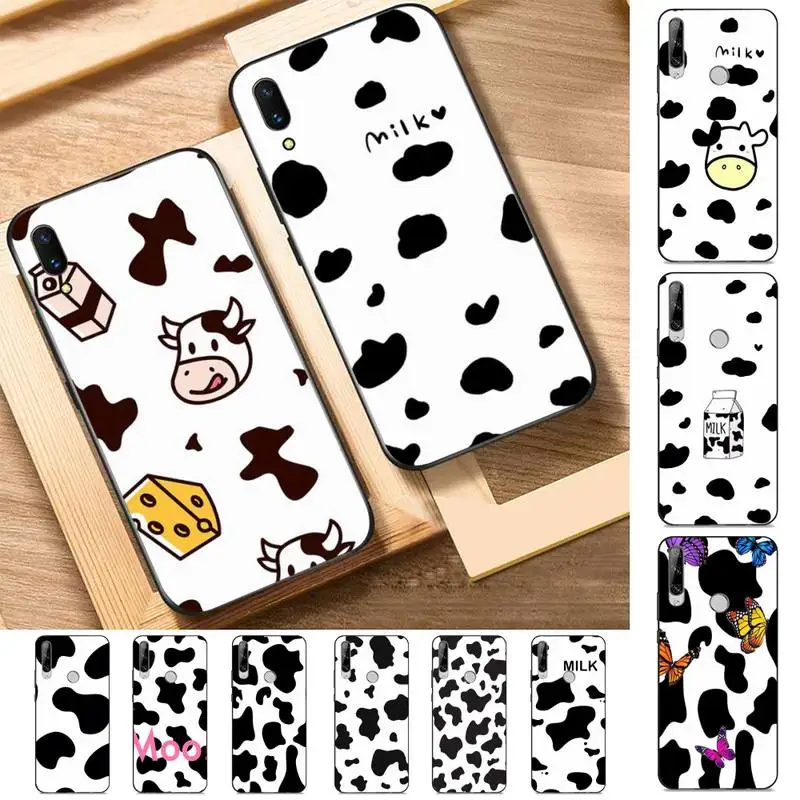 

Milk Cow Print Phone Case for Huawei Y 6 9 7 5 8s prime 2019 2018 enjoy 7 plus