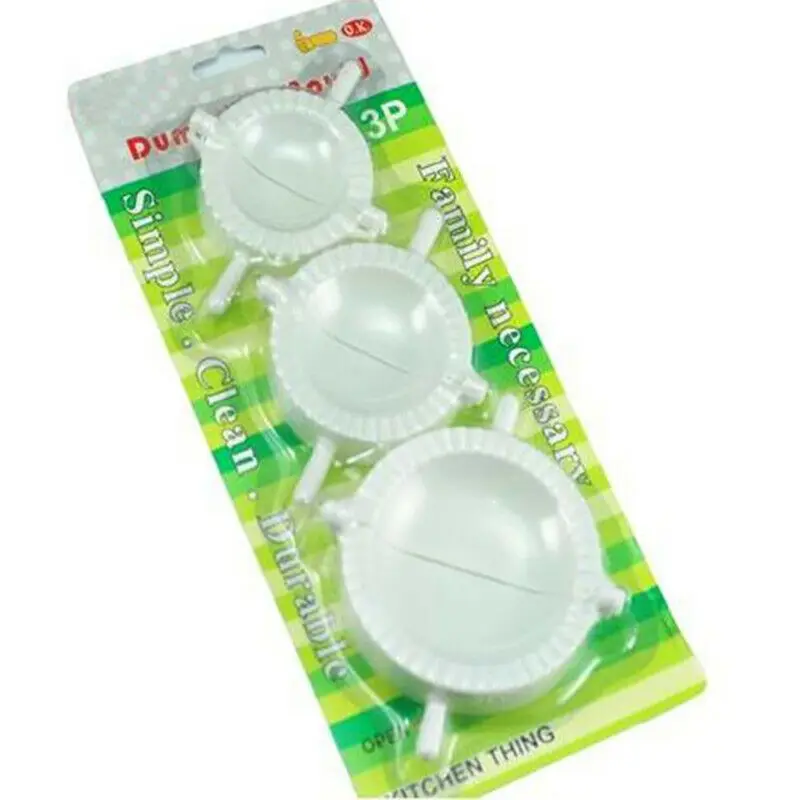 

3Pcs Dumpling Maker Mould Dough Press Meat Pie Pastry Mold W3JA
