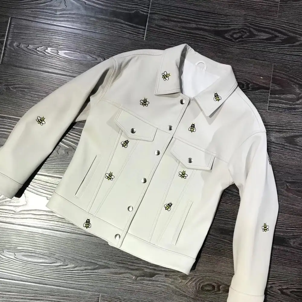 winter women sheepskin coat genuine leather Jacket oversize female overcoat 2020 womens tops and blouses