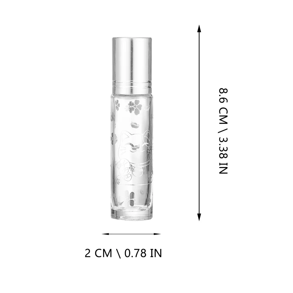

6pcs Travel Essential Oil Roller Bottle Glass Cosmetic Skin Care Containers