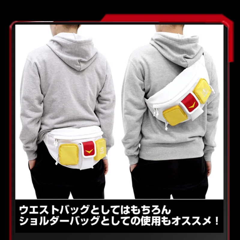 Поясная сумка-мессенджер Gundam Модная Портативная холщовая поясная сумка для