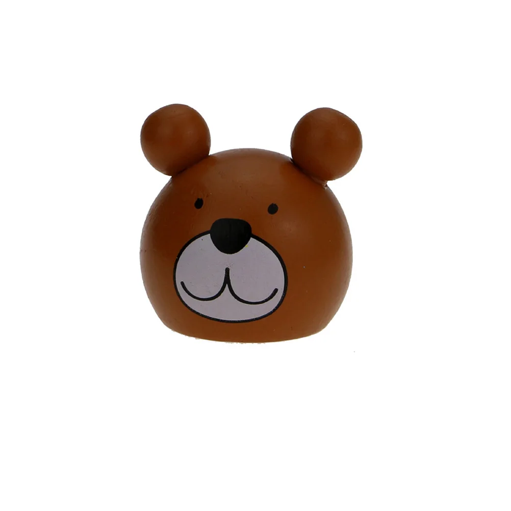 Деревянная детская игрушка 2 в 1 радужного цвета с мишкой и башней аксессуары для