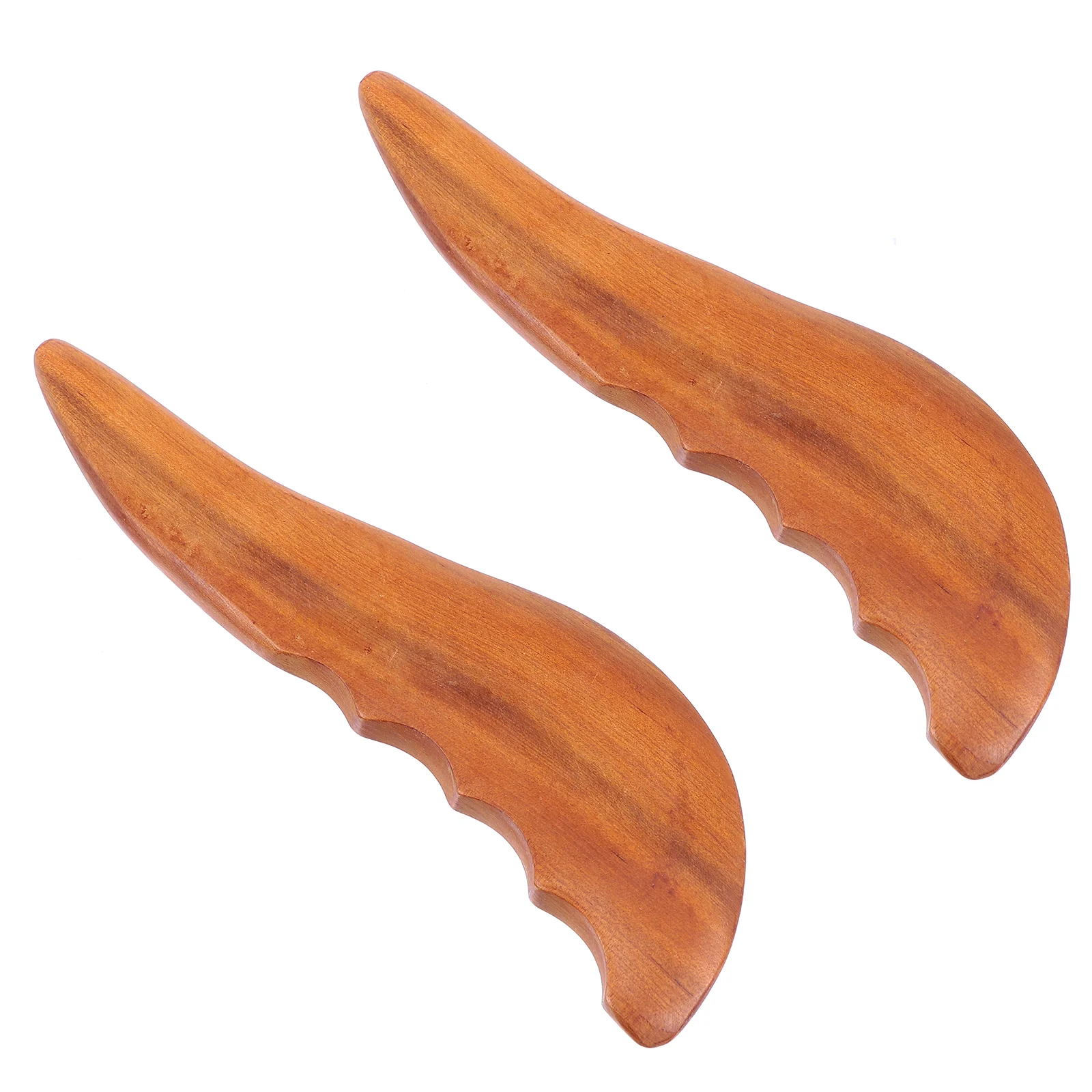 

2pcs Sandal Wood Scraping Board Board Plate Scraping Therapy Board