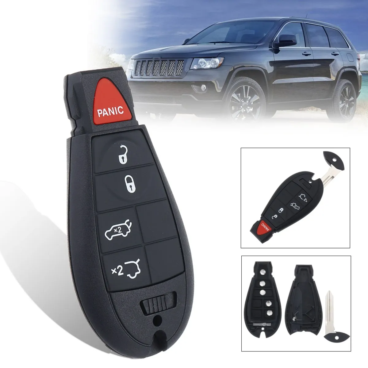 Пульт дистанционного управления без ключа чехол брелок для Chrysler 433 8 МГц