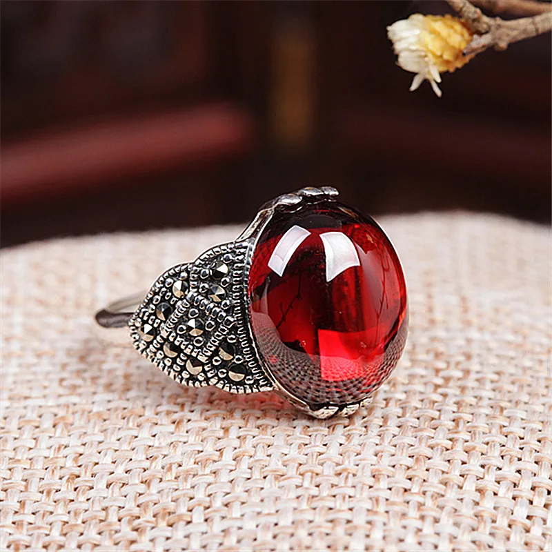 

Luxury Female Oval Jade Stone Ring Cute Silver Color Open Engagement Ring Vintage Bride Crystal Big Wedding Rings For Women