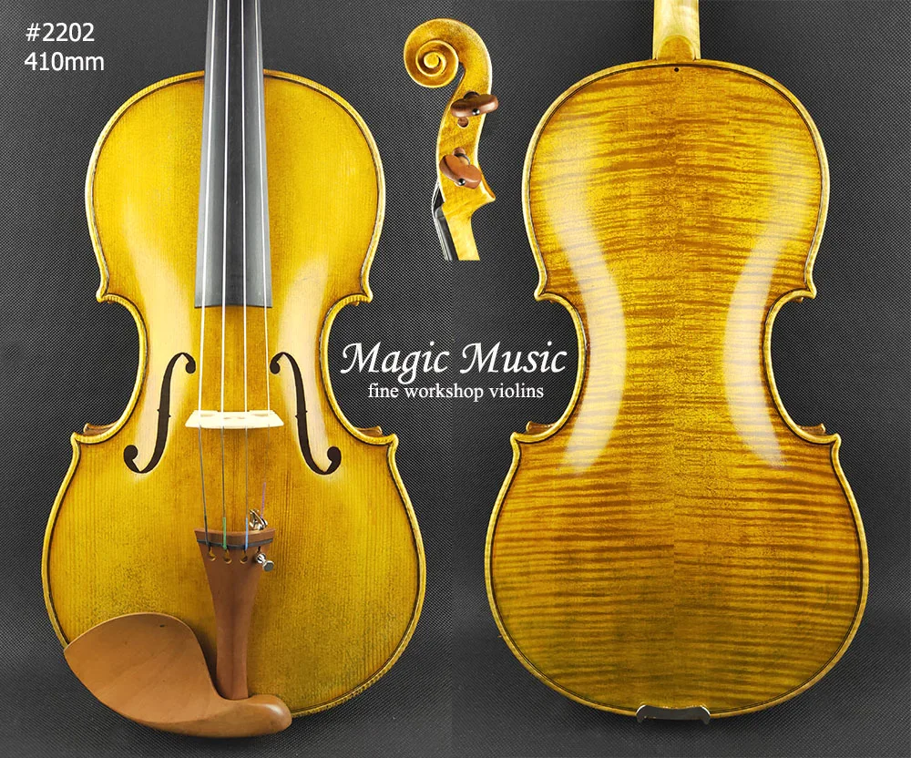 Мастер уровне! Копия Rogerius Bon Nicolai Amati Master viola Размер 410 мм#2202, русская ель и масляная лака ручной работы